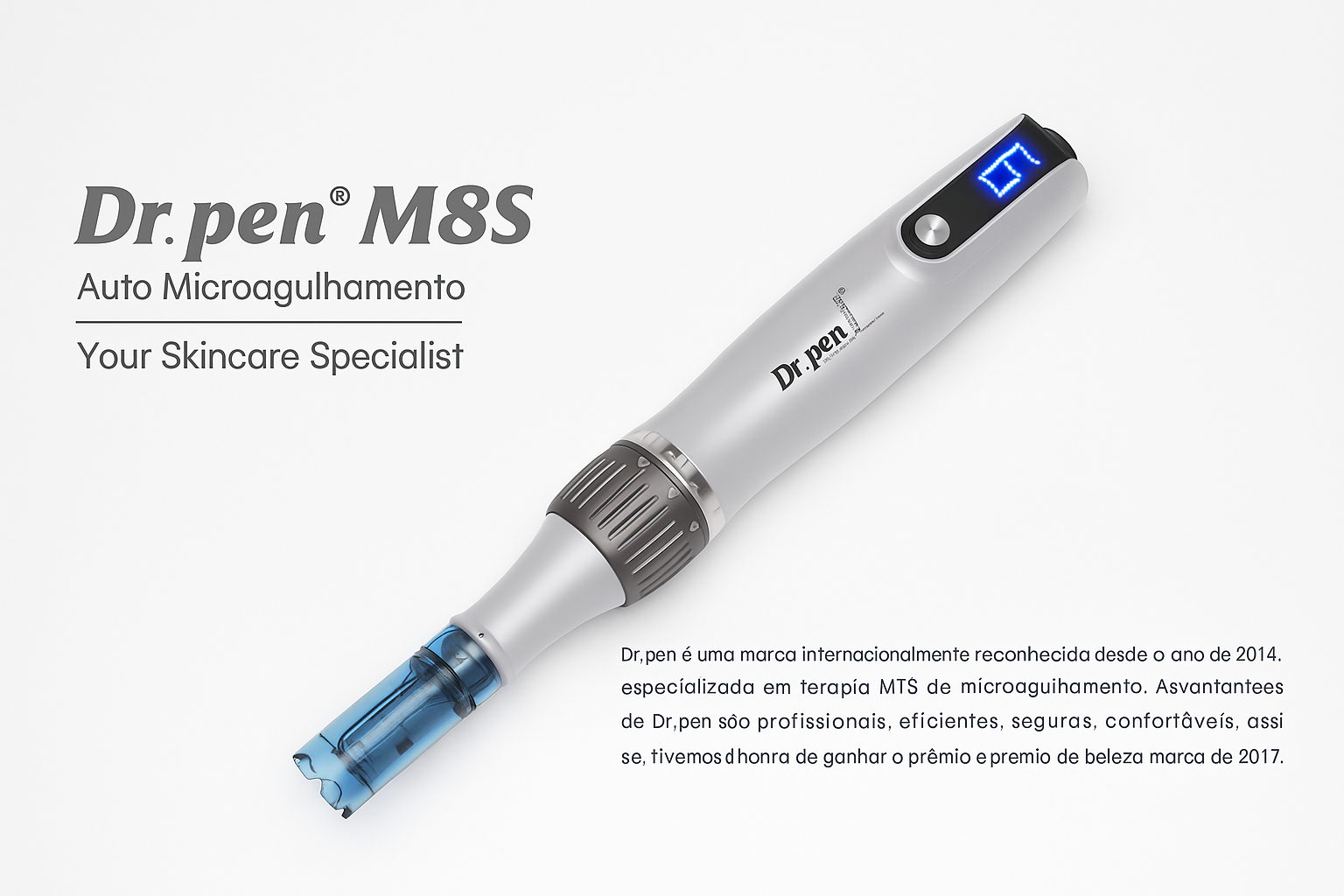 Dr. Pen M8s Premium Original – O Equipamento Profissional que elevou o nível do microagulhamento facial e capilar de alta performance