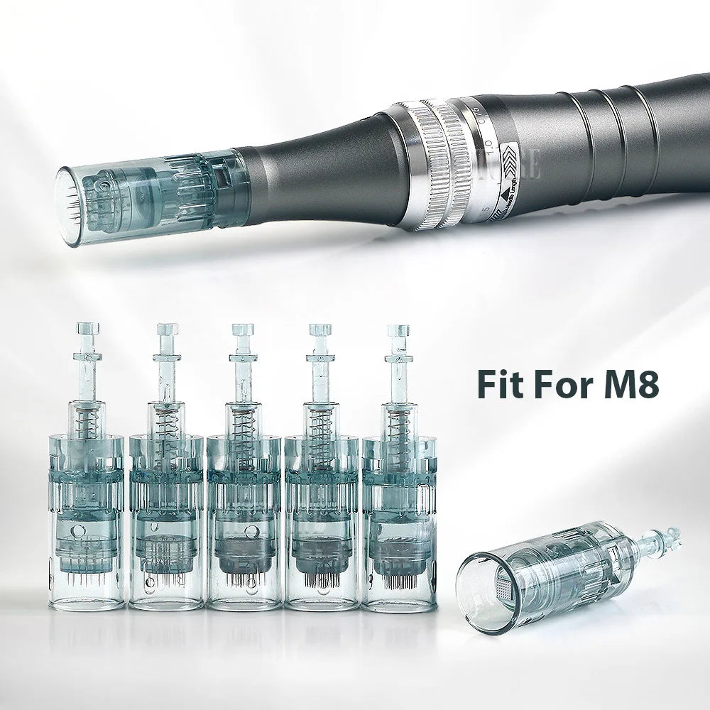 Cartuchos Dr. Pen Ultima M8 Precision Line — Microagulhas MEETCARE Cirúrgicas de Alto Desempenho e Encaixe Baioneta Premium