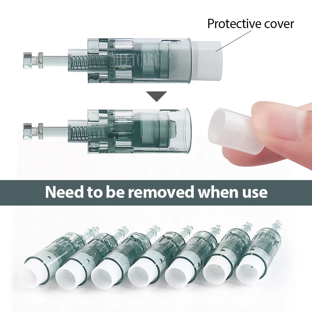 Cartuchos Dr. Pen Ultima M8 Precision Line — Microagulhas MEETCARE Cirúrgicas de Alto Desempenho e Encaixe Baioneta Premium