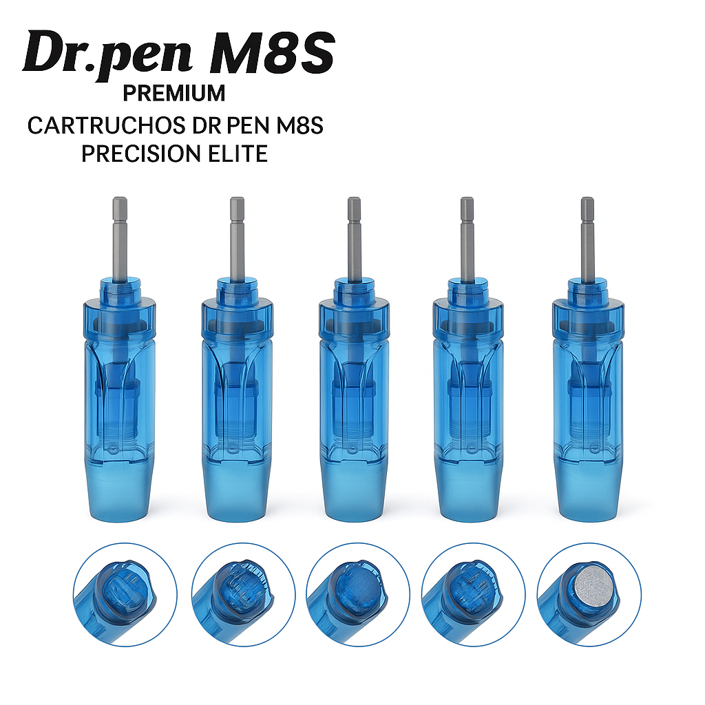 Cartuchos Dr. Pen M8S Precision Elite — Microagulhas de Engenharia Médica e Tecnologia Microneedling de Última Geração