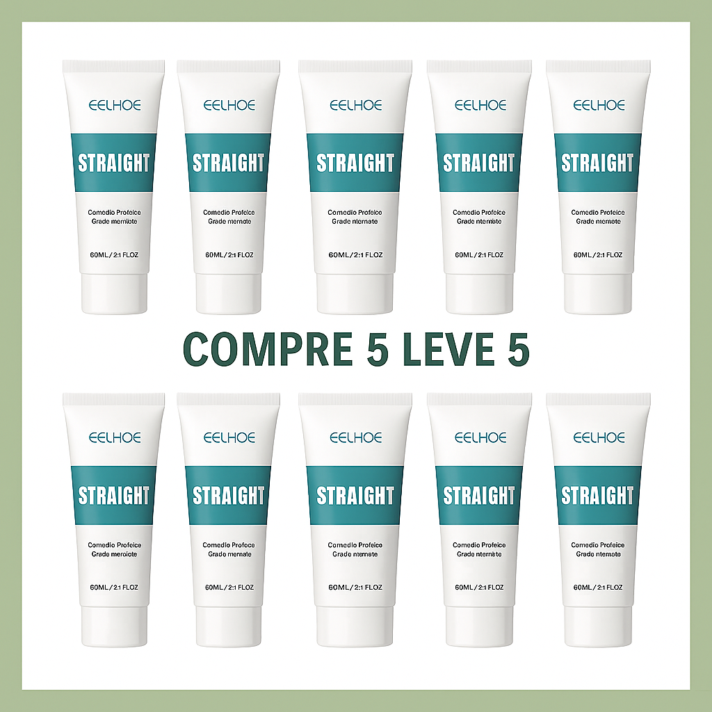 EELHOE STRAIGHT – Creme Alisante com Correção Proteica | Liso Perfeito, Controle de Frizz e Tratamento Intenso