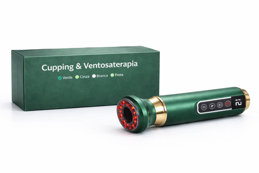 Massageador Corporal Elétrico com Ventosaterapia, Aquecimento Infravermelho e Sucção – Modelagem e Ativação da Circulação