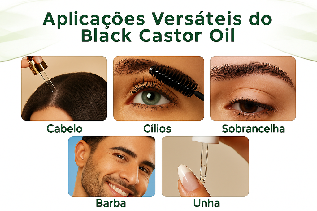 Black Castor Oil 60ml — Crescimento Acelerado e Fortalecimento Profundo dos Fios
