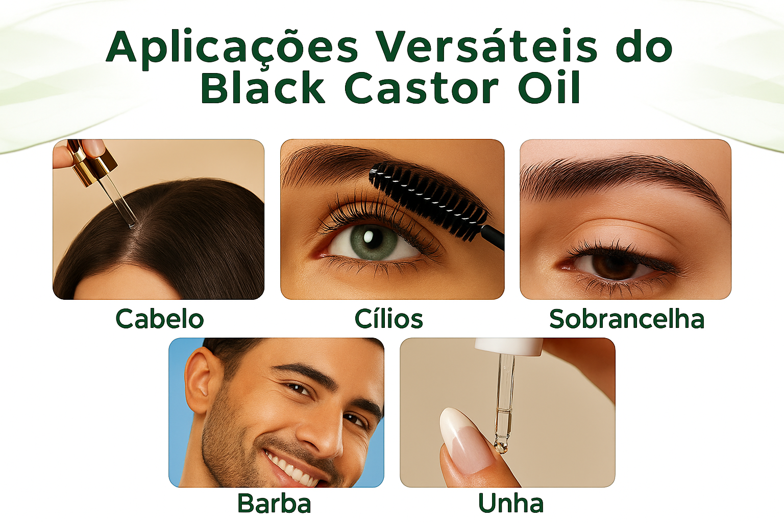 Black Castor Oil 60ml — Crescimento Acelerado e Fortalecimento Profundo dos Fios