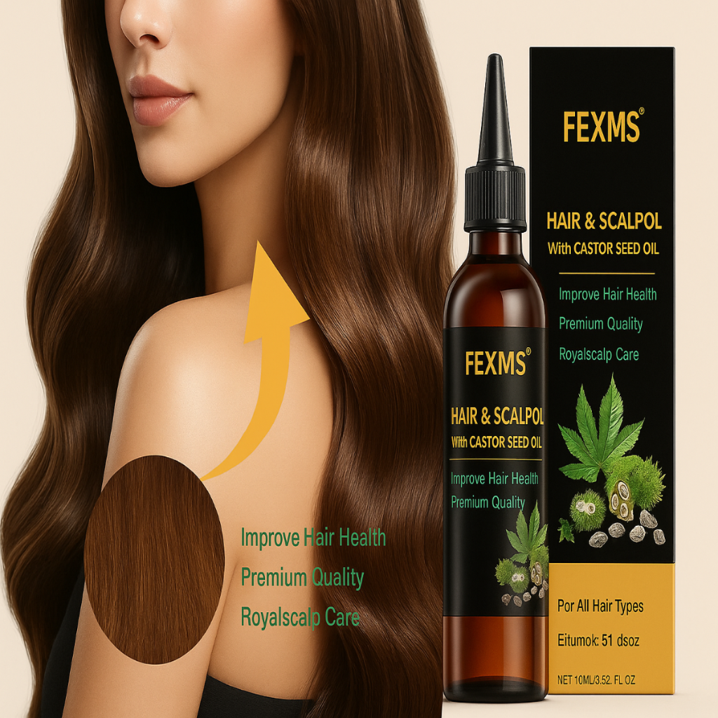 Óleo de Rícino Premium – Fortalecimento, Nutrição Profunda e Estímulo Avançado ao Crescimento Capilar