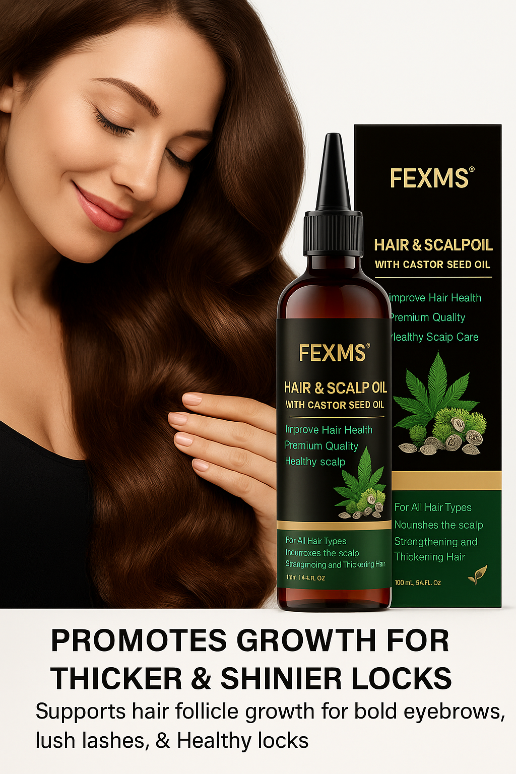 Óleo de Rícino Premium – Fortalecimento, Nutrição Profunda e Estímulo Avançado ao Crescimento Capilar