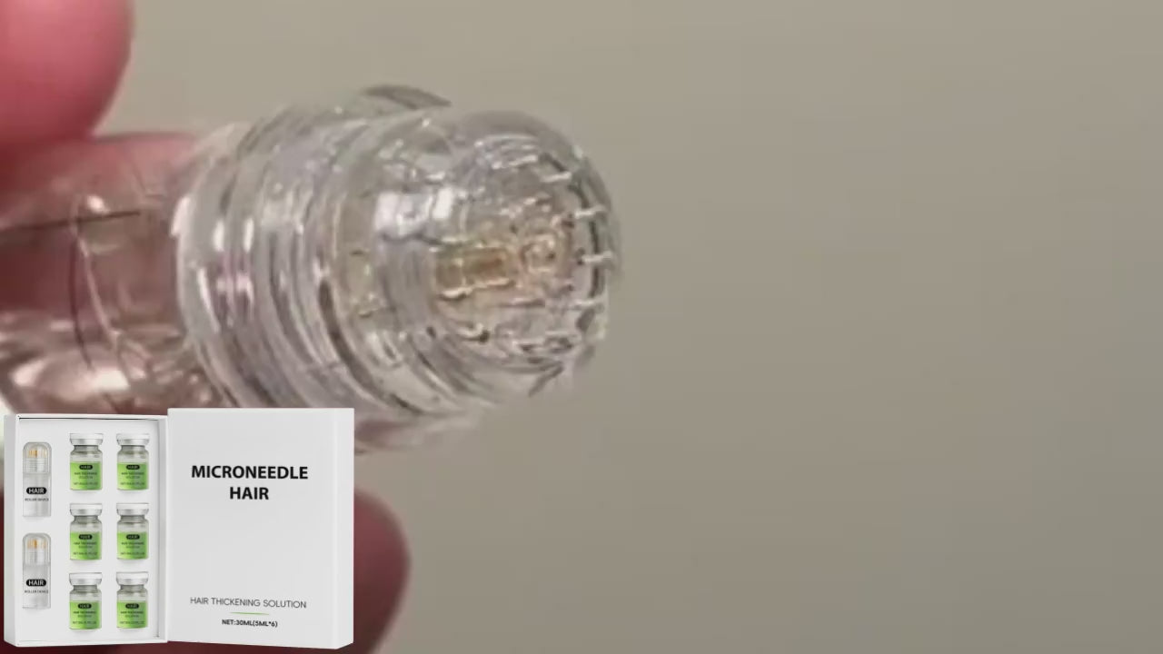 Sérum Capilar Microneedle Hair – Fortalece as Raízes, Reduz a Queda e Restaura a Força dos Fios Danificados