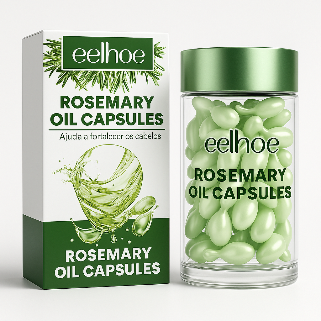 Vitamina Capilar EELHOE Rosemary Oil Capsules – Nutrição Profunda, Reparação e Manutenção do Efeito Liso
