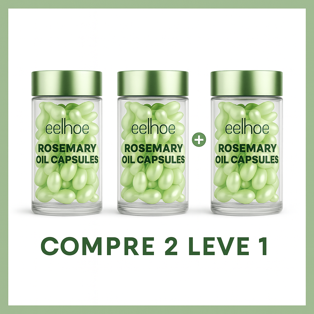 Vitamina Capilar EELHOE Rosemary Oil Capsules – Nutrição Profunda, Reparação e Manutenção do Efeito Liso