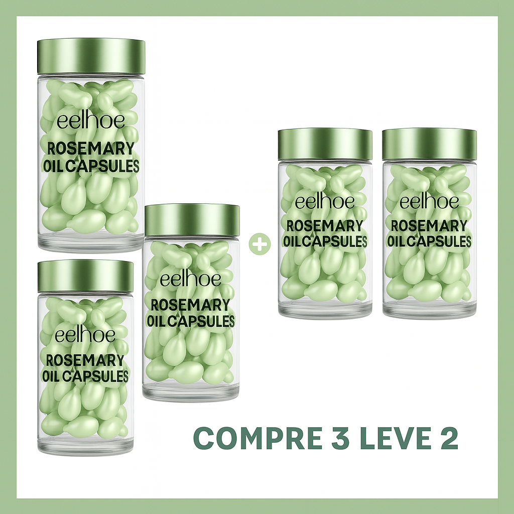 Vitamina Capilar EELHOE Rosemary Oil Capsules – Nutrição Profunda, Reparação e Manutenção do Efeito Liso