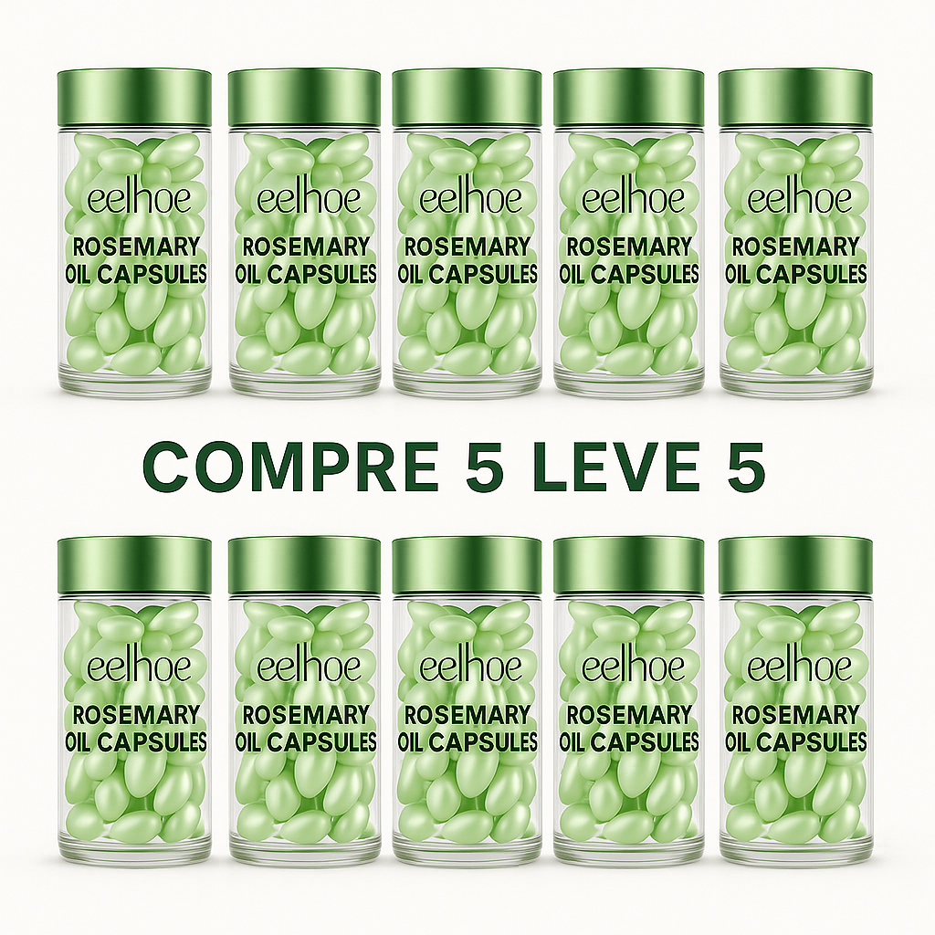 Vitamina Capilar EELHOE Rosemary Oil Capsules – Nutrição Profunda, Reparação e Manutenção do Efeito Liso