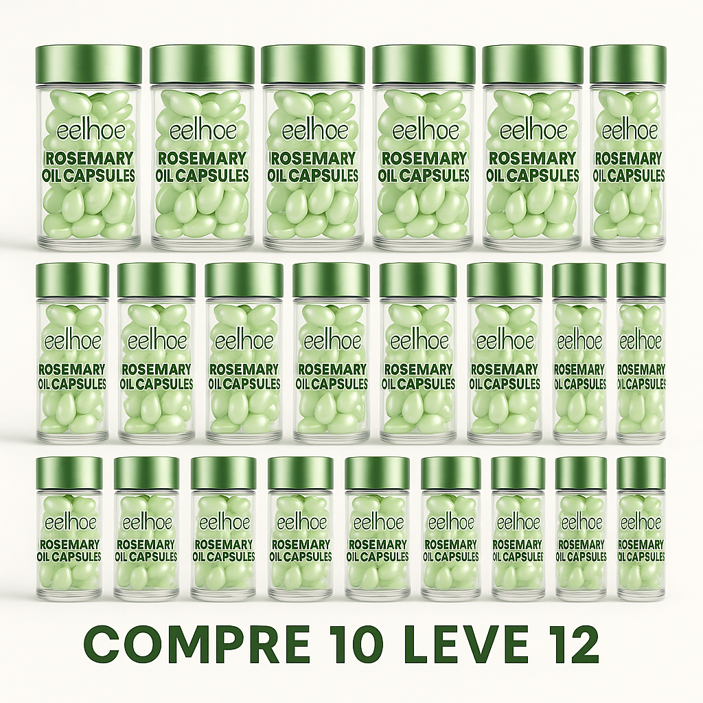 Vitamina Capilar EELHOE Rosemary Oil Capsules – Nutrição Profunda, Reparação e Manutenção do Efeito Liso