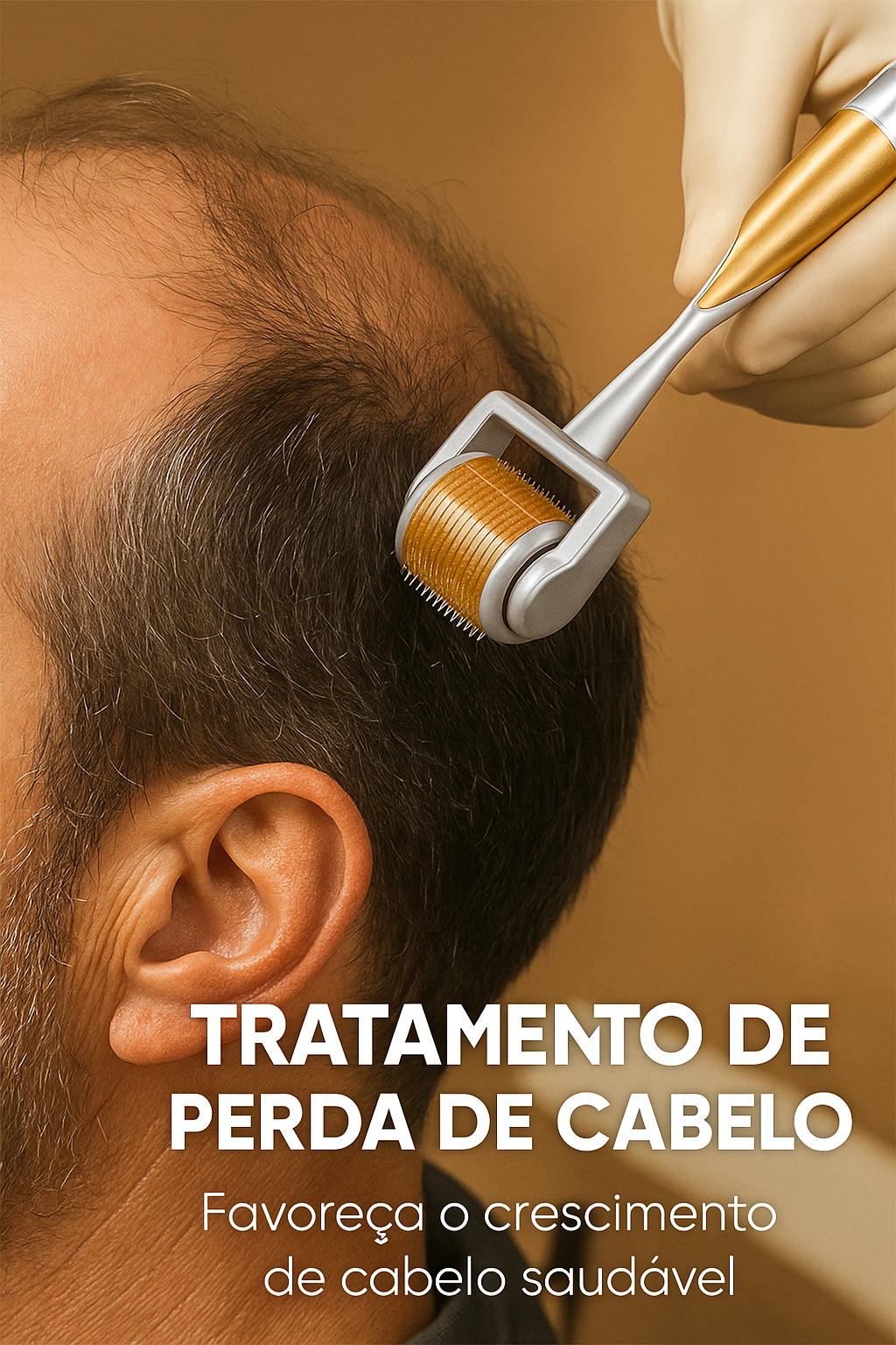 ZGTS Derma Roller 192 Agulhas de Titânio — Sistema Profissional de Microagulhamento para Estímulo Capilar e Rejuvenescimento Facial