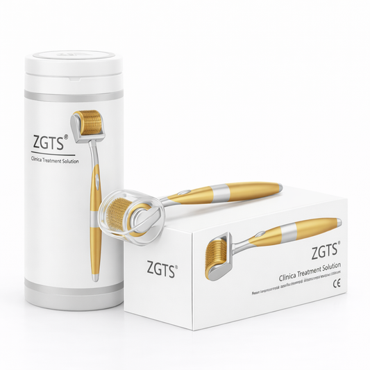 ZGTS Derma Roller 192 Agulhas de Titânio — Sistema Profissional de Microagulhamento para Estímulo Capilar e Rejuvenescimento Facial